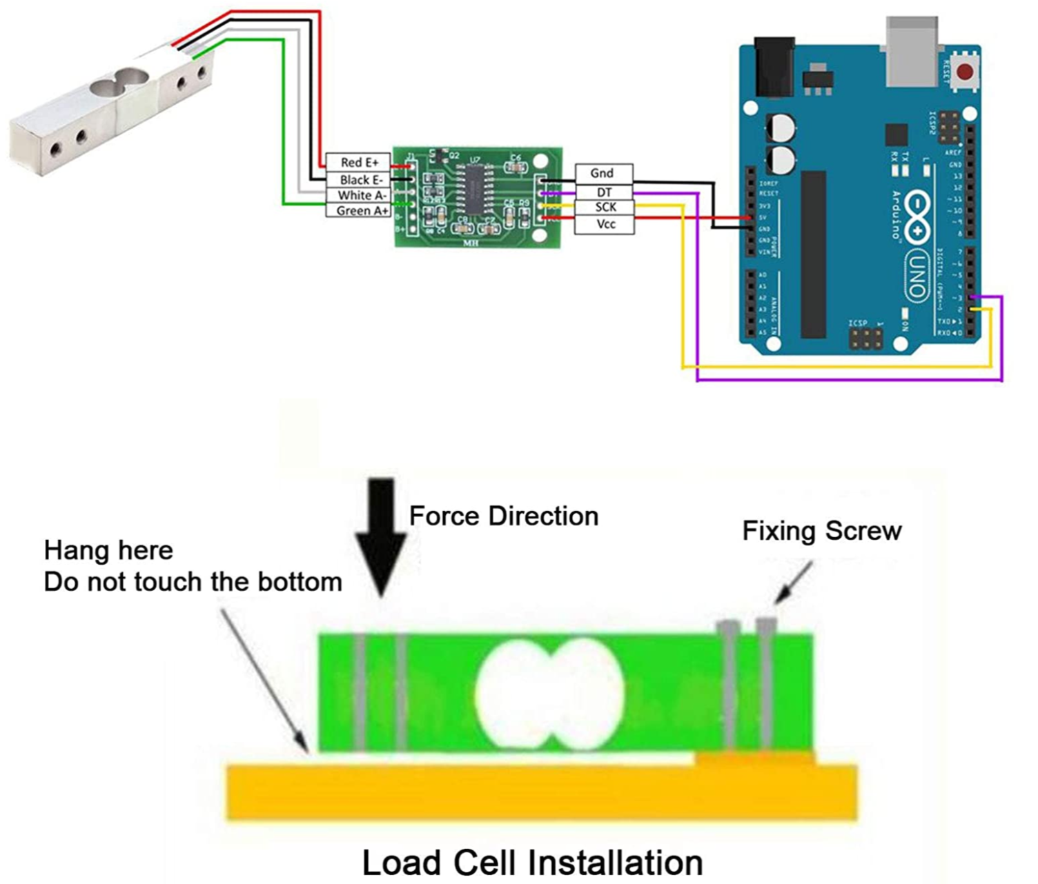 HX711 Connection Diagram